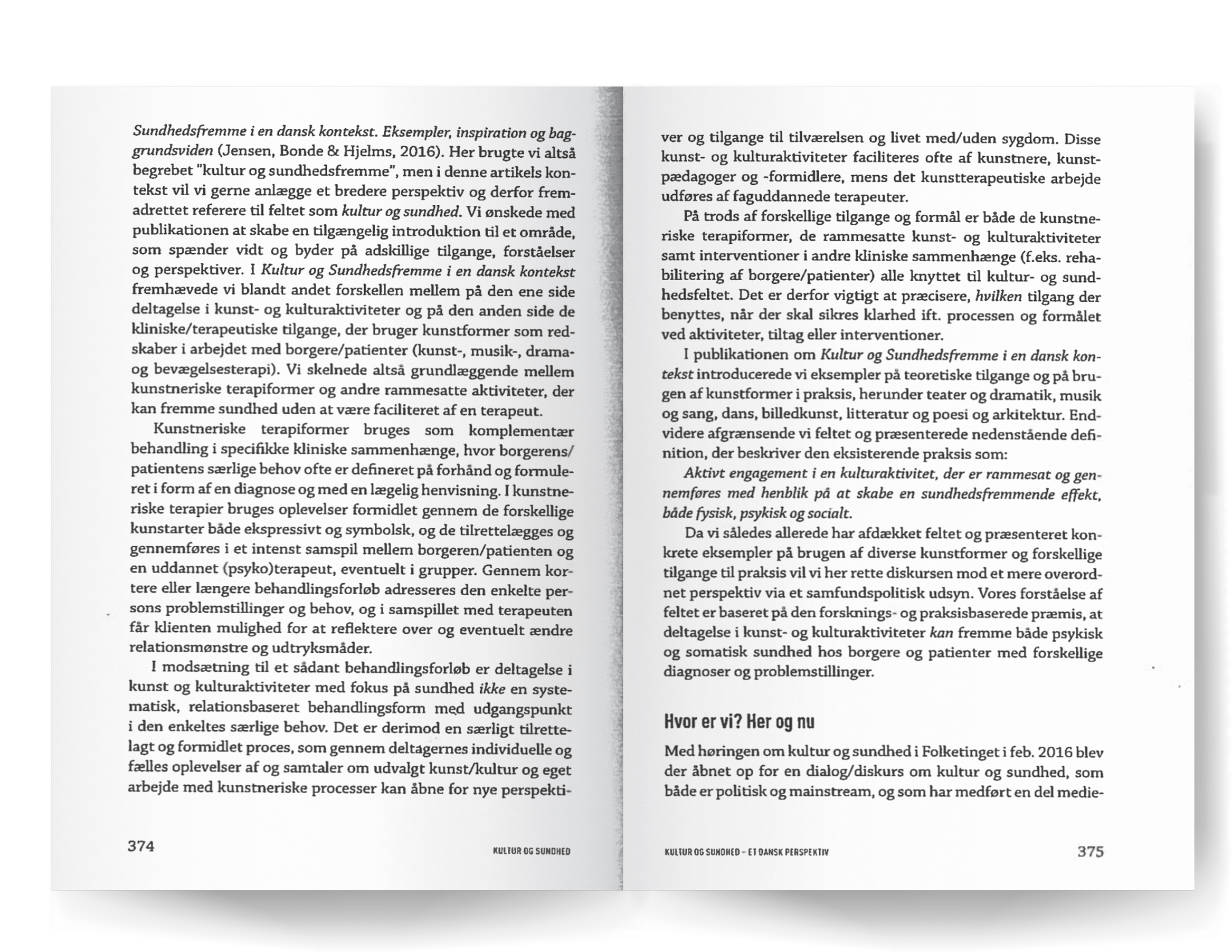 Side 2 og 3 i kapitlet om 'Kultur og sundhed - et dansk perspektiv'