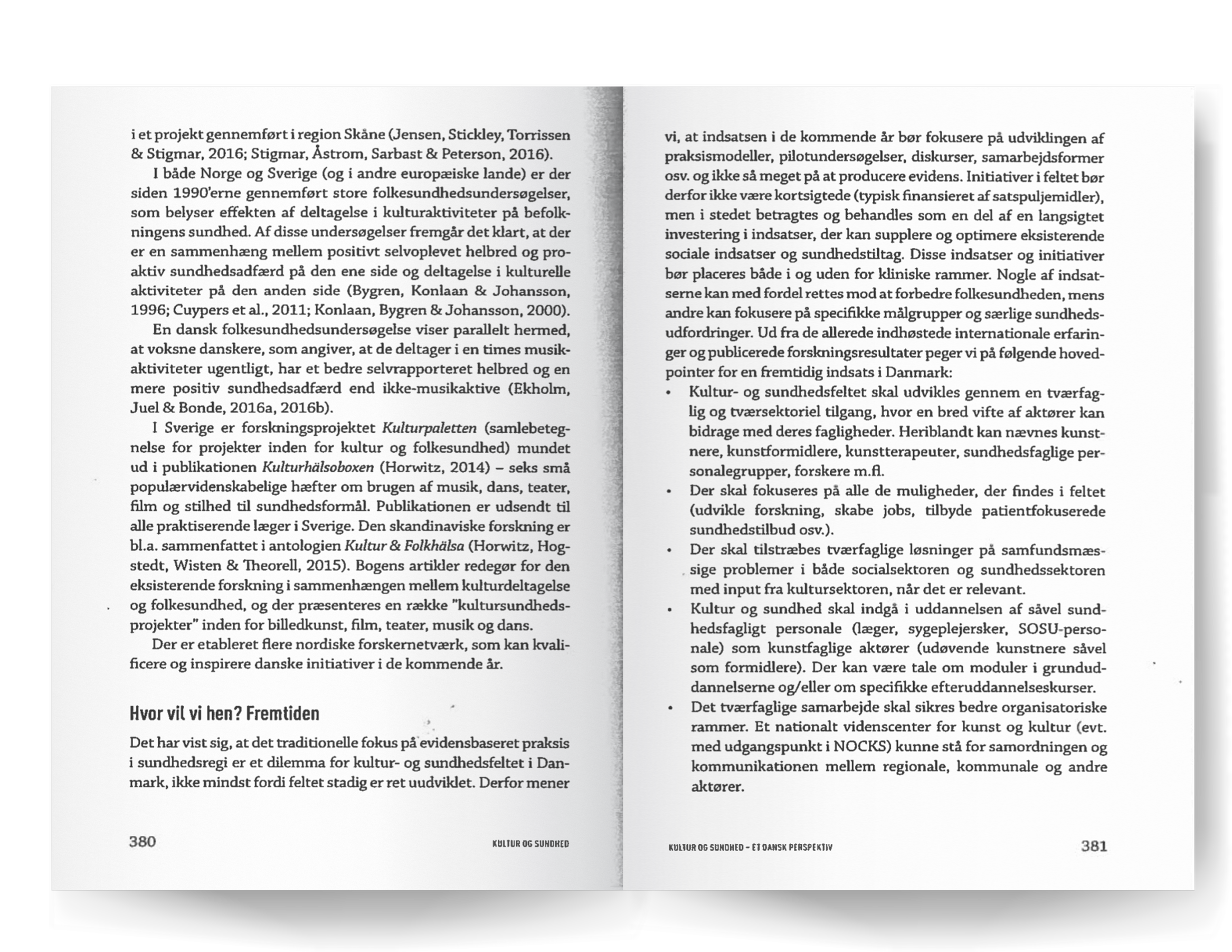Side 8 og 9 i kapitlet om 'Kultur og sundhed - et dansk perspektiv'