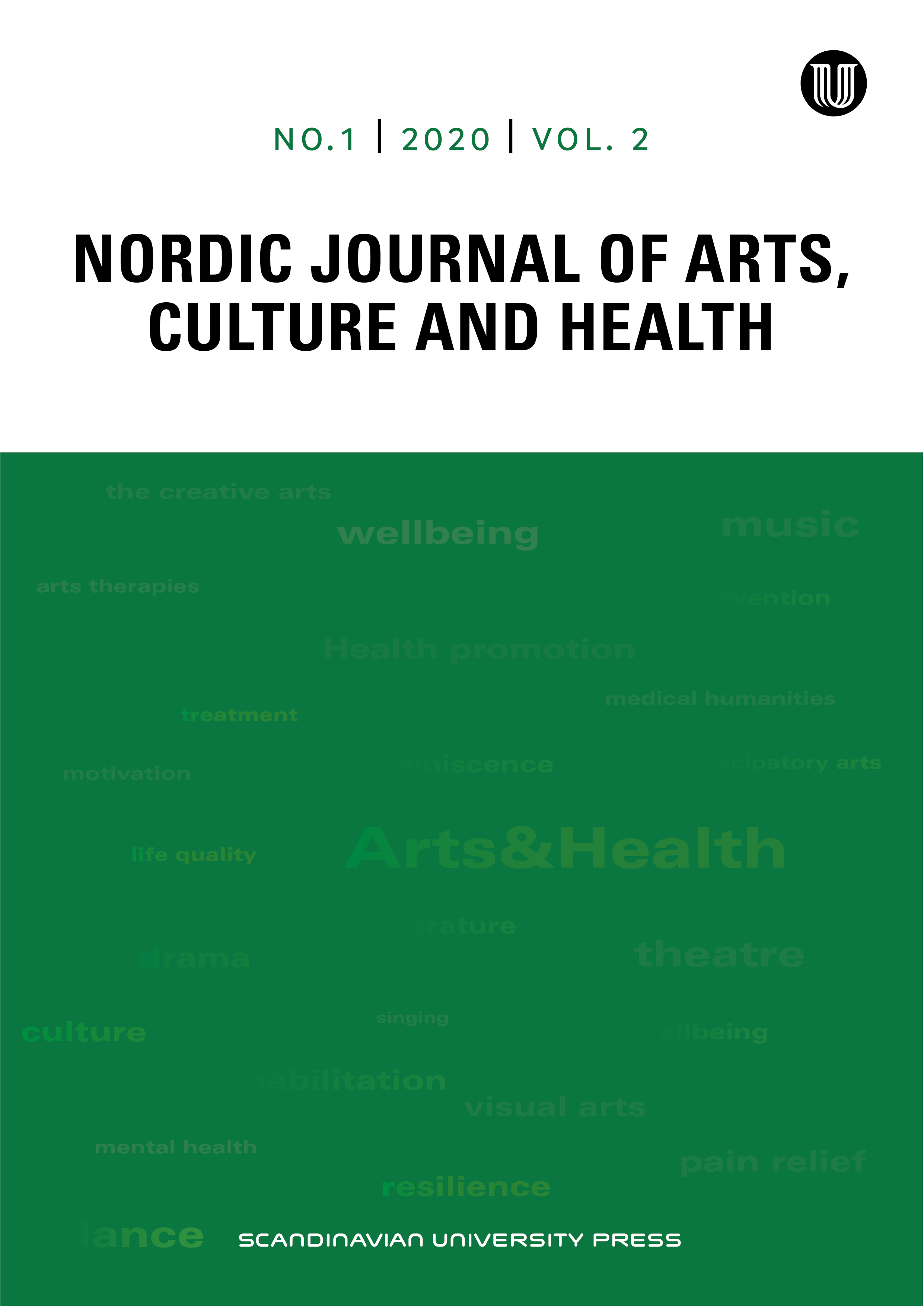 Forsiden af 'Nordic journal of arts, culture and health vol 2'
