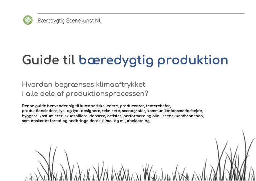 Forside af 'Guide til bæredygtig produktion'