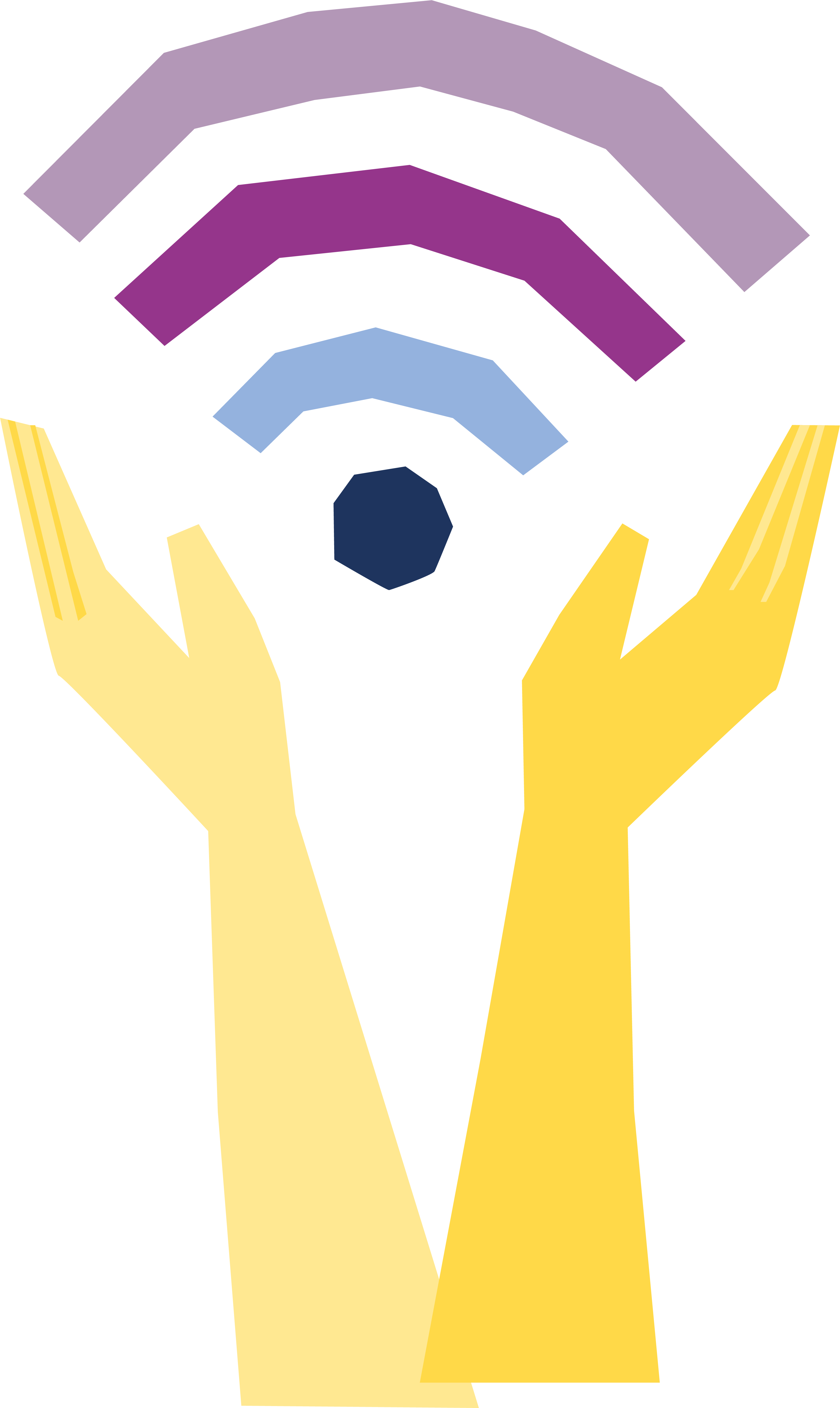 Hænder favner et WiFI ikon som en visualisering af digitaliseringens potentiale