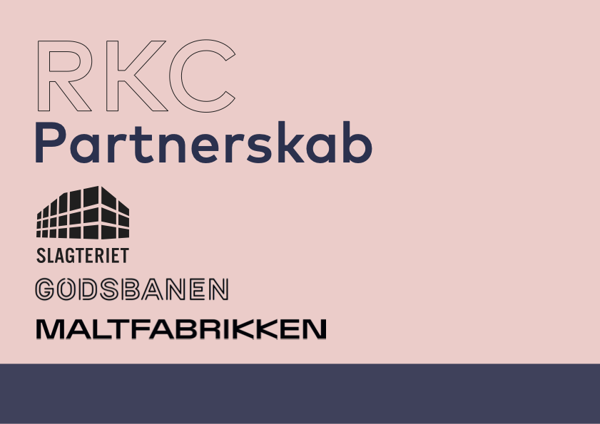 RKC partnerskab logoer fra Slagteriet, Godsbanen og Maltfabrikken